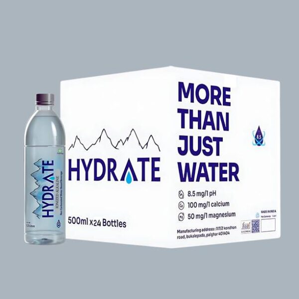 HYDRATE Ionized Alkaline Water With Essential Nutrients...