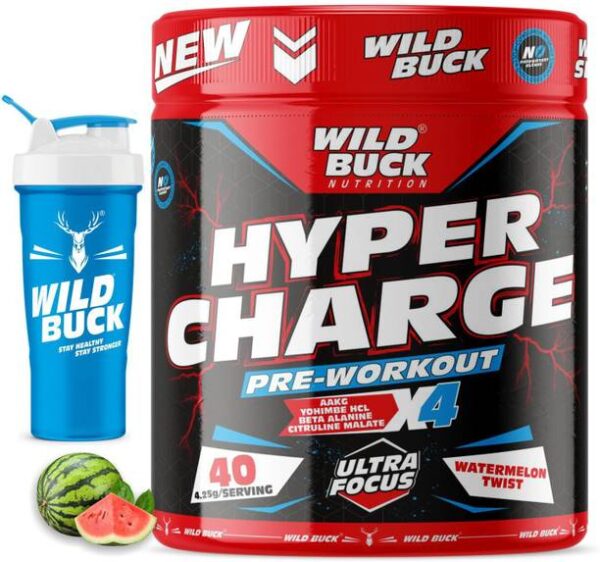 WILD BUCK Hyper Charge Pre-Workout For Massive Pump ,No...