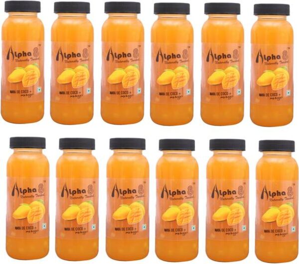 ALPHA 8 Mango Juice (24 x 200ml) Natural Energizer & Im...