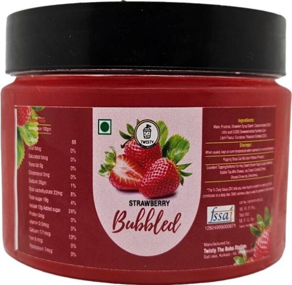 Twisty The Boba Station Strawberry Popping Boba with 5 ...