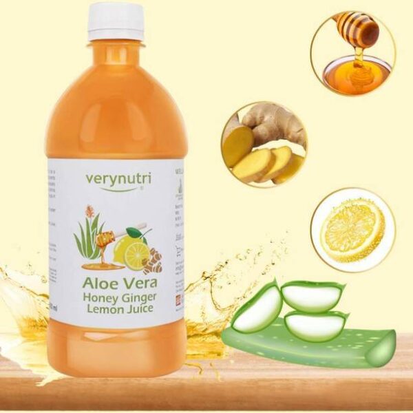 Verynutri Aloe vera Juice with Honey, Lemon, Ginger