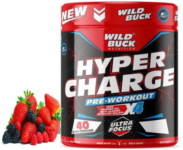 WILD BUCK Hyper Charge Pre-Workout For Hardcore Pump ,N...