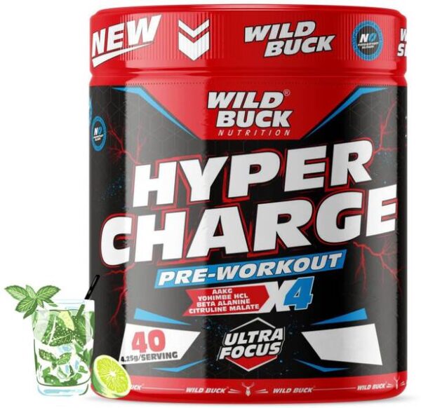 WILD BUCK Hyper Charge Pre-Workout For Hardcore Pump ,N...